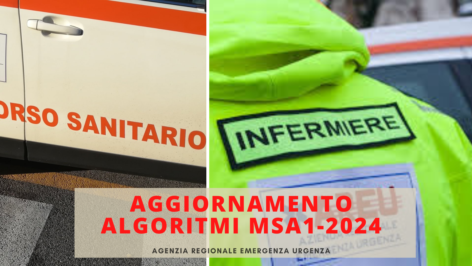 Aggiornamento algoritmi clinico-assistenziali MSA1_AREU 1^ed 2024